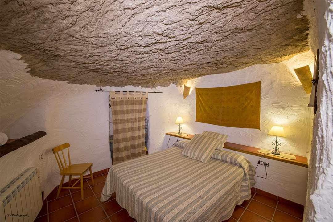Gasthaus Casas Cueva El Mirador De Galera Exterior foto